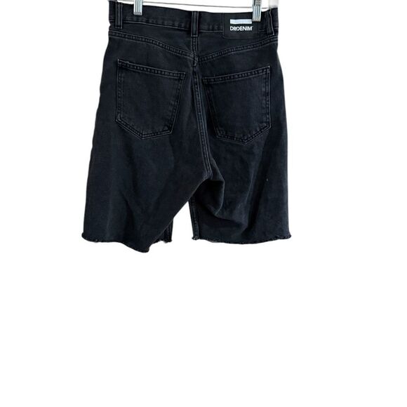 Dr Denim Black Highway Stitch Wide Leg Shorts - Picture 10 of 12